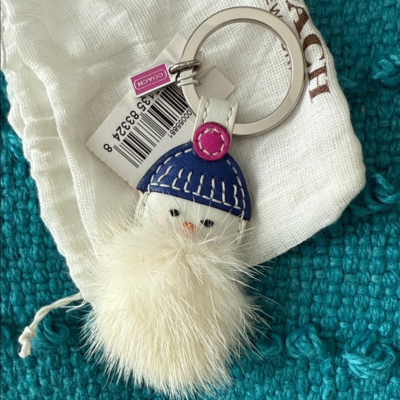 Coach Snowman Bag Charm NWT - Picture 1 of 4